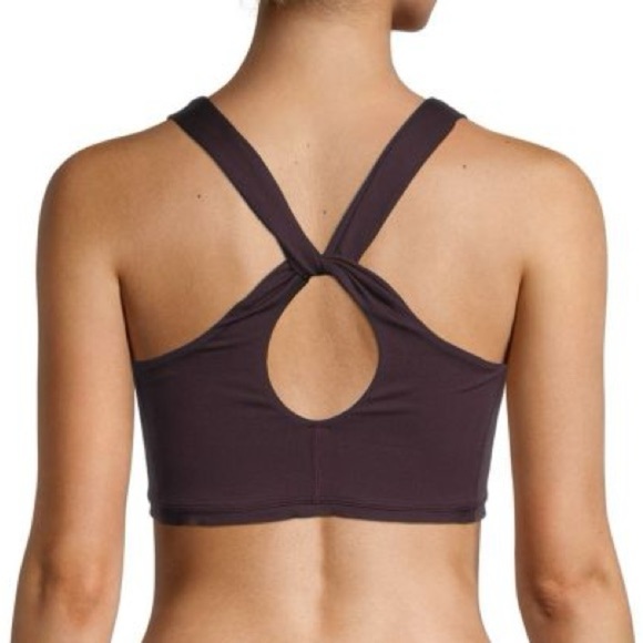 FREE PEOPLE ​Movement Down The Line Ruffle-Trim Brown Sports Bra Women’s Size XS - Picture 2 of 10